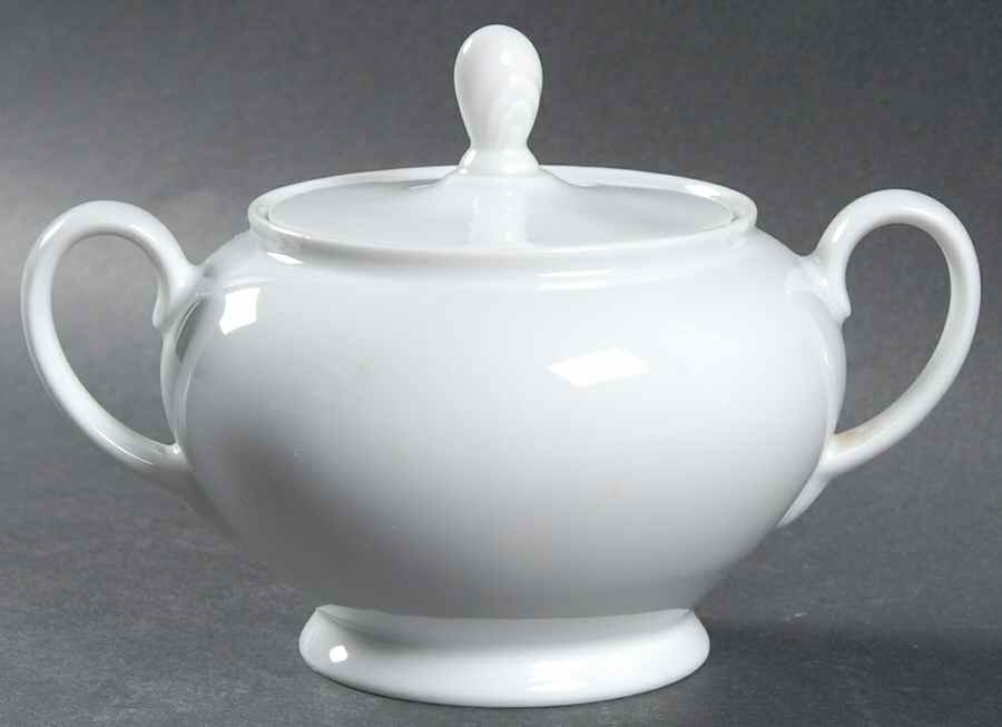 Aida (White) Sugar Bowl & Lid by Rosenthal - Continental-1