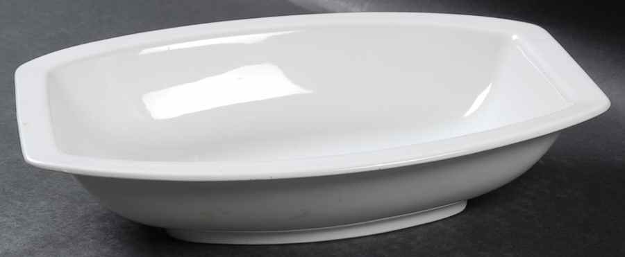 Aida (White) 10" Oval Vegetable Bowl by Rosenthal - Continental-1