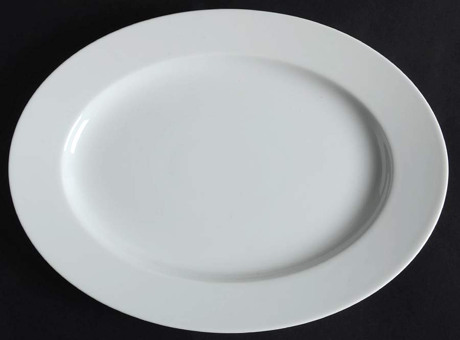 Aida (White) 11" Oval Serving Platter by Rosenthal - Continental-1