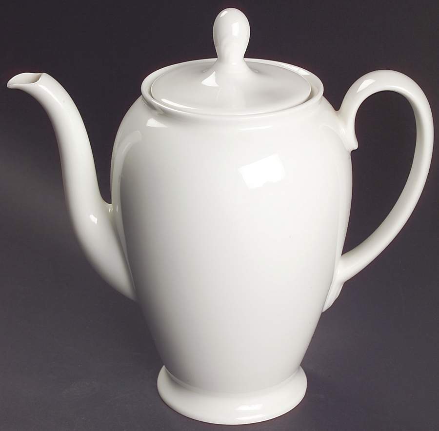 Aida (White) Coffee Pot & Lid by Rosenthal - Continental-1