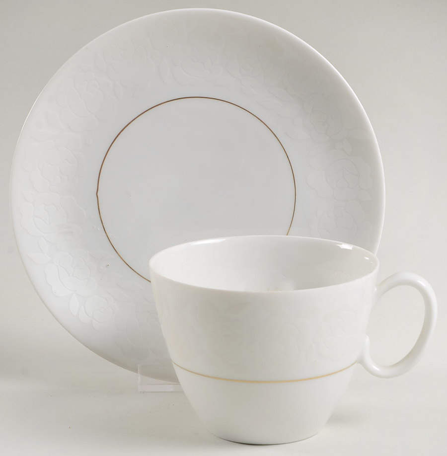 Alencon Flat Cup & Saucer Set by Rosenthal - Continental-1