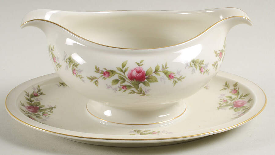 Alexis Gravy Boat with Attached Underplate by Rosenthal - Continental-1