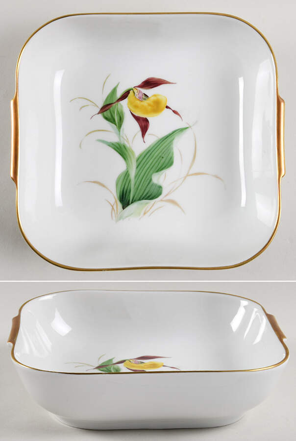 Alpine Flowers 8" Square Vegetable Bowl by Rosenthal - Continental-1