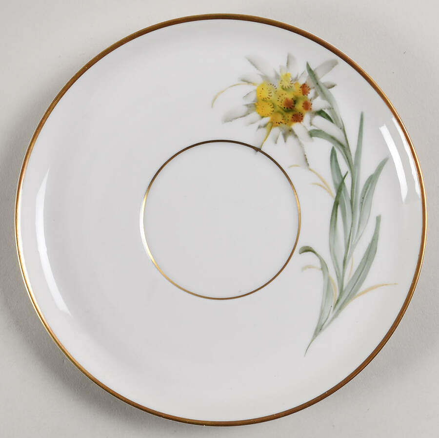 Alpine Flowers Saucer for Flat Cream Soup Bowl by Rosenthal - Continental-1