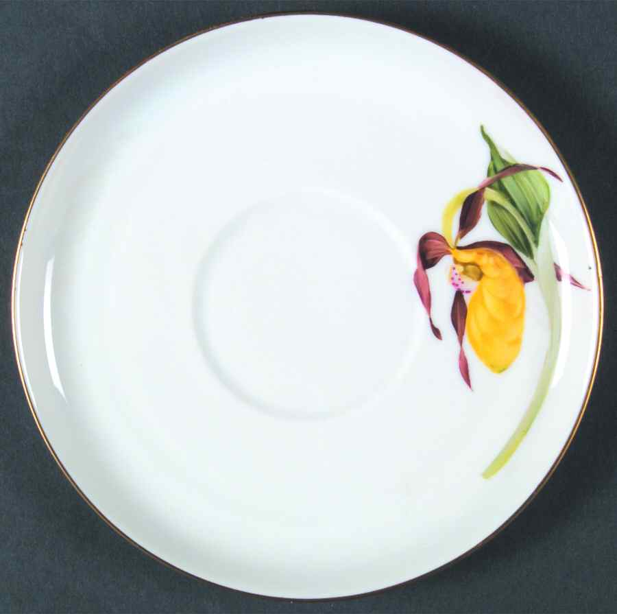 Alpine Flowers Saurcer for Flat Cream Soup Bowl by Rosenthal - Continental-1