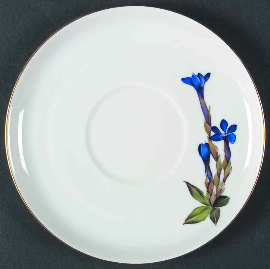 Alpine Flowers Saucer for Flat Cream Soup Bowl by Rosenthal - Continental-1