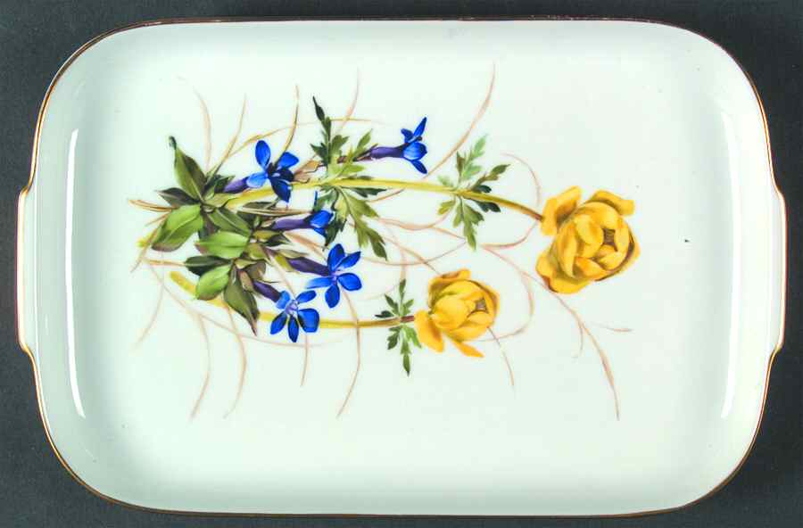 Alpine Flowers 10" Rectangular Serving Platter by Rosenthal - Continental-1
