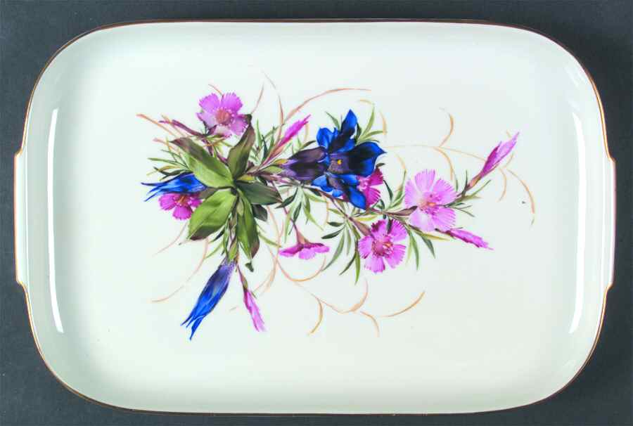 Alpine Flowers 15" Rectangular Serving Platter by Rosenthal - Continental-1