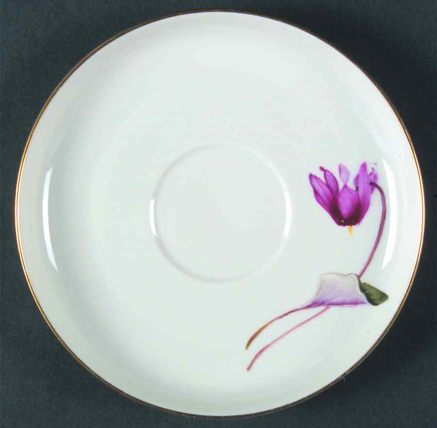 Alpine Flowers Saucer for Flat Cup by Rosenthal - Continental-1