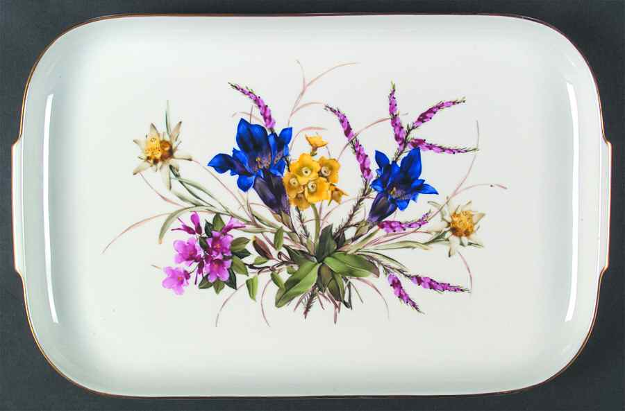 Alpine Flowers 17" Rectangular Serving Platter by Rosenthal - Continental-1