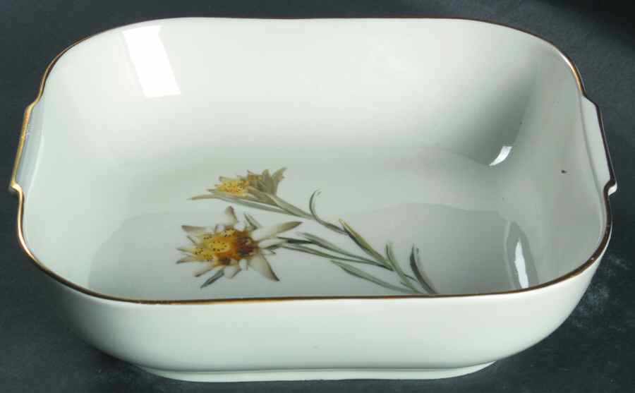 Alpine Flowers 8" Square Vegetable Bowl by Rosenthal - Continental-1