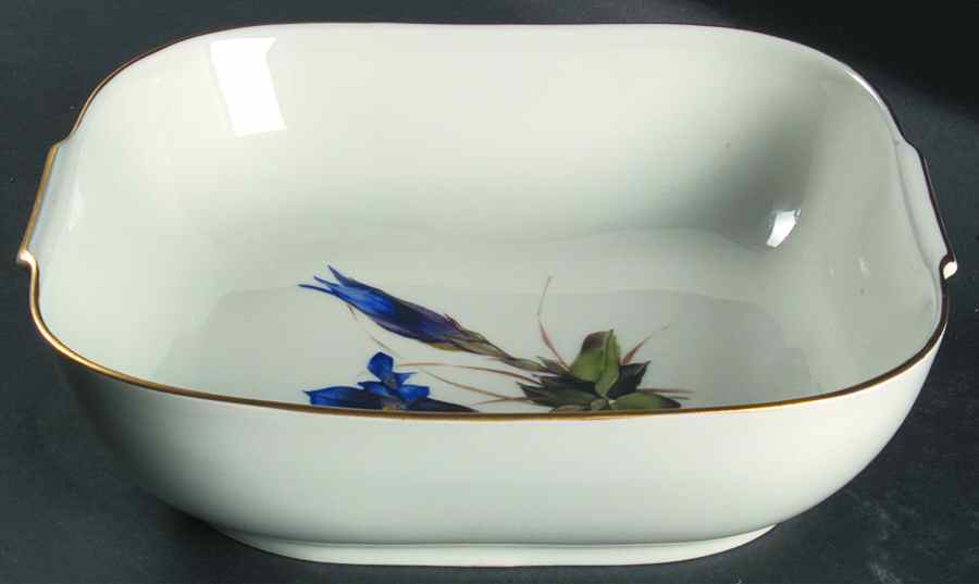 Alpine Flowers 9" Square Vegetable Bowl by Rosenthal - Continental-1
