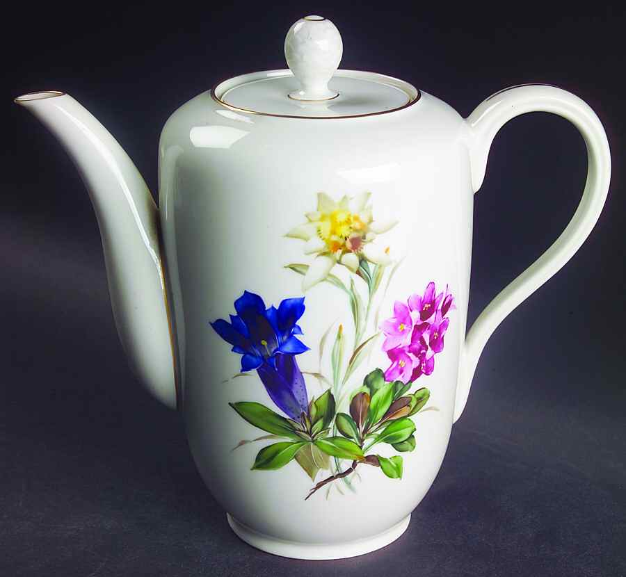 Alpine Flowers Coffee Pot & Lid by Rosenthal - Continental-1