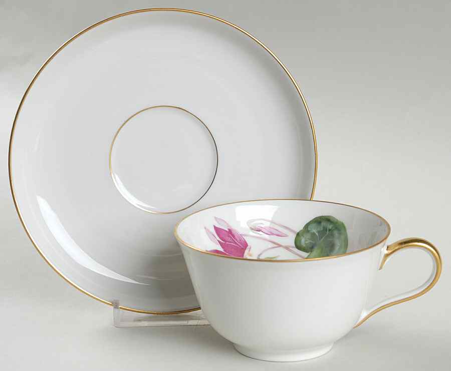 Alpine Flowers Flat Cup & Saucer Set by Rosenthal - Continental-1