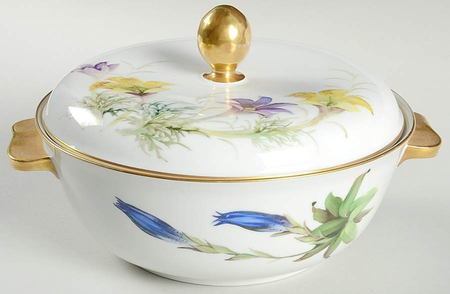 Alpine Flowers Round Covered Vegetable by Rosenthal - Continental-1