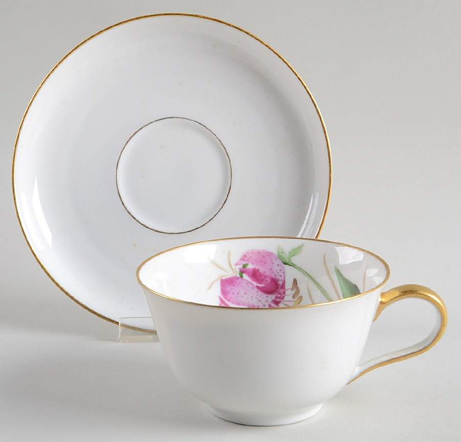 Alpine Flowers Flat Cup & Saucer Set by Rosenthal - Continental-1