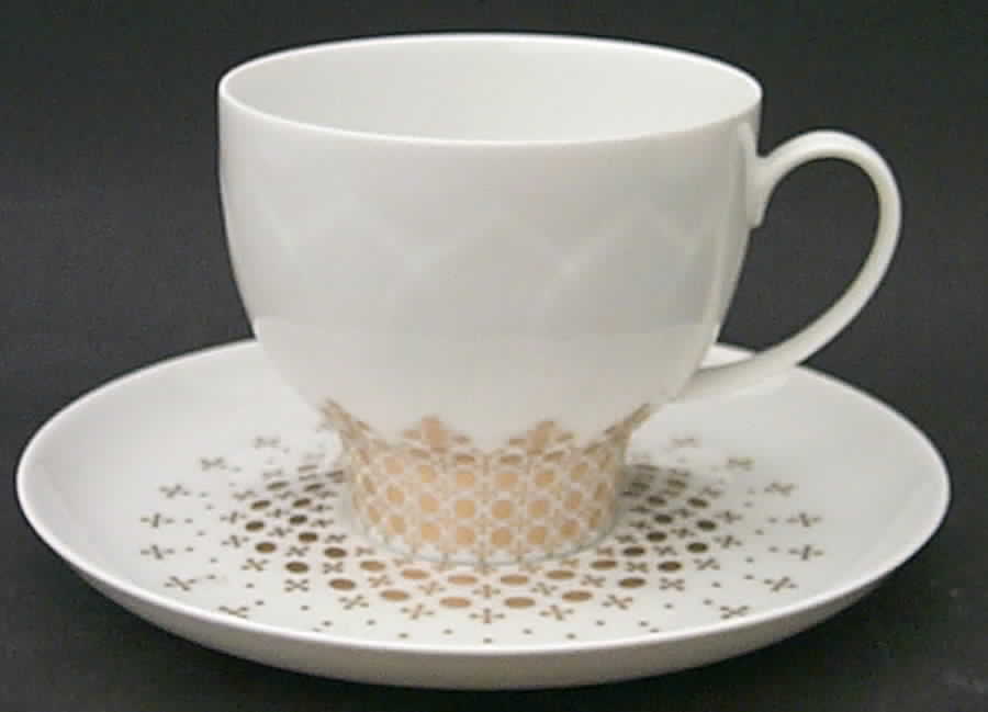 Alhambra Flat Cup & Saucer Set by Rosenthal - Continental-1