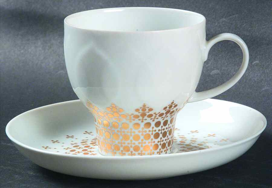 Alhambra Flat Demitasse Cup & Saucer Set by Rosenthal - Continental-1