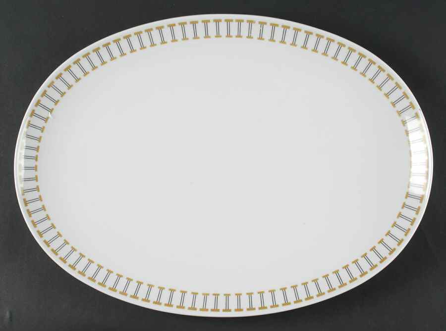 Amber 15" Oval Serving Platter by Rosenthal - Continental-1