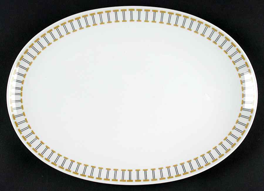Amber 13" Oval Serving Platter by Rosenthal - Continental-1