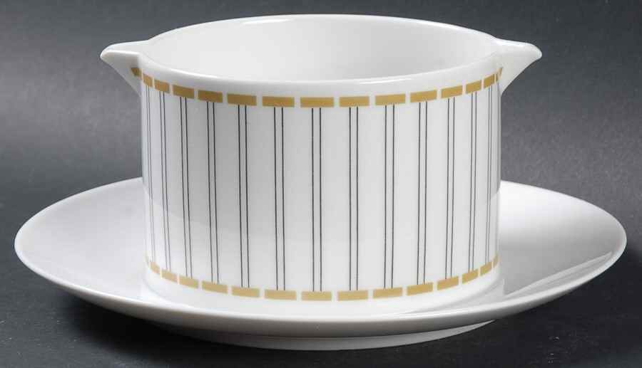 Amber Gravy Boat with Attached Underplate by Rosenthal - Continental-1