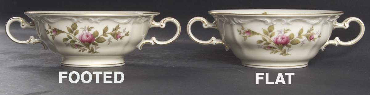 Antoinette (Pompadour Shape) Footed Cream Soup Bowl by Rosenthal - Continental-1
