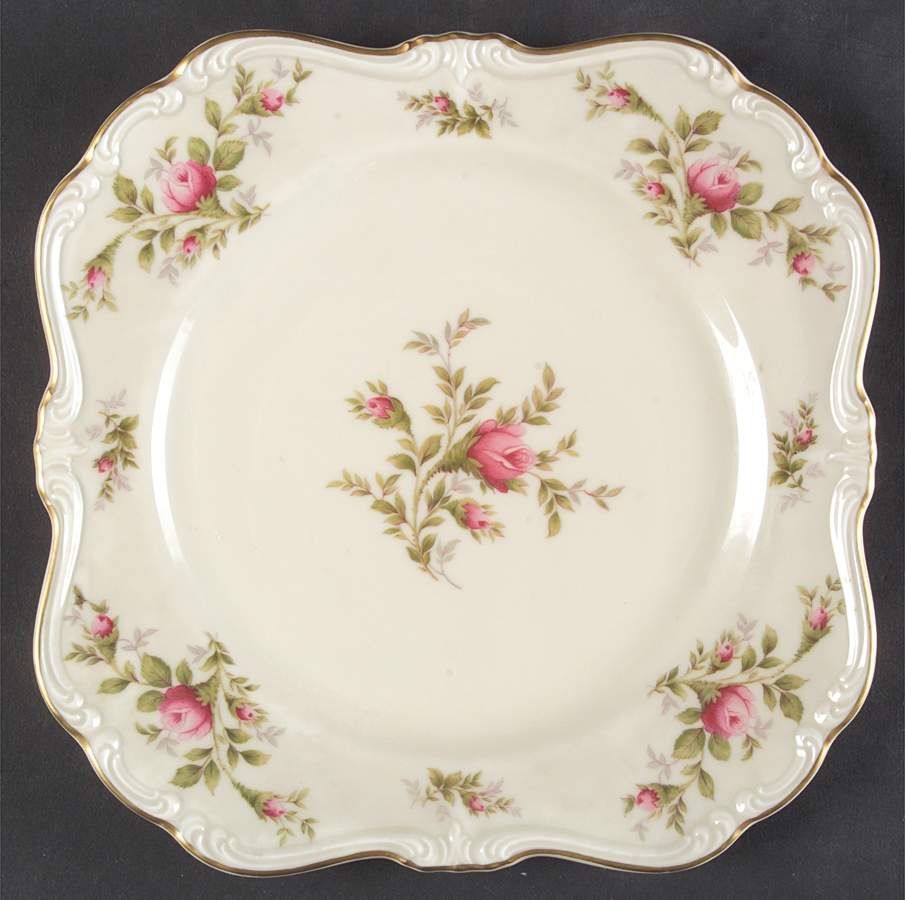Antoinette (Pompadour Shape) Square Salad Plate by Rosenthal - Continental-1