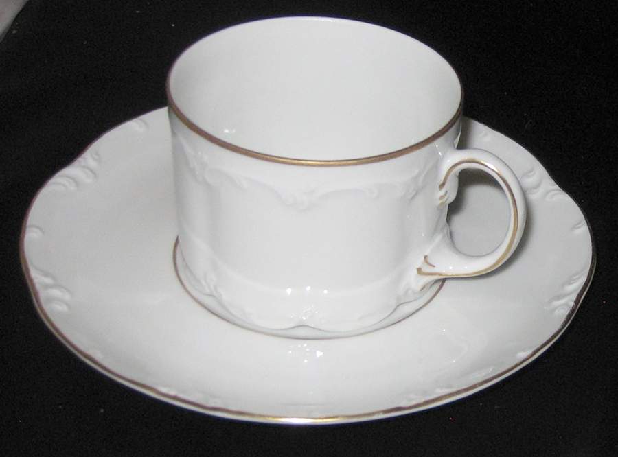 Antoinette (Monbijou Shape) Flat Cup & Saucer Set by Rosenthal - Continental-1