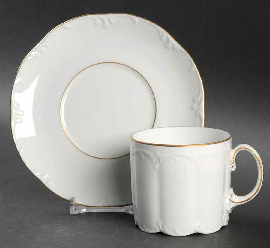 Antoinette (Monbijou Shape) Flat Cup & Saucer Set by Rosenthal - Continental-1