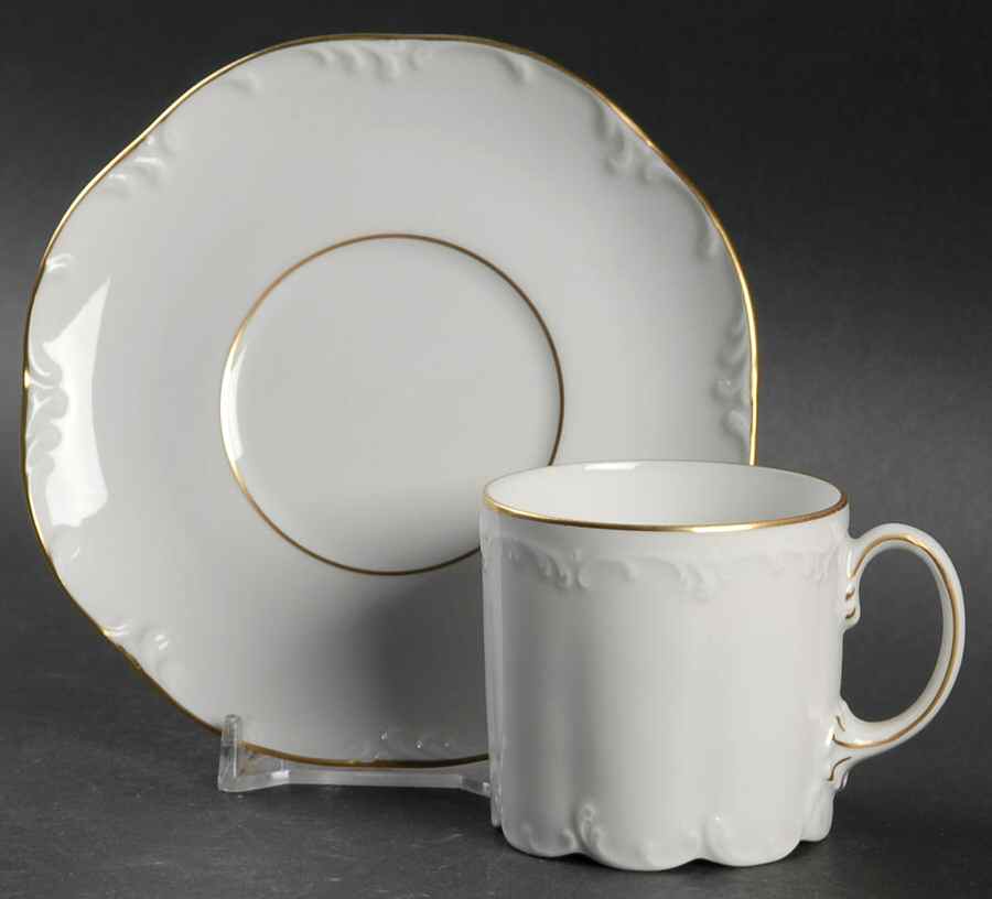 Antoinette (Monbijou Shape) Flat Demitasse Cup & Saucer Set by Rosenthal - Continental-1