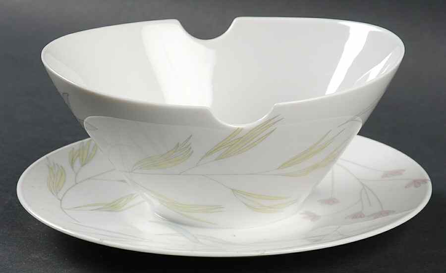 Aquarell Gravy Boat with Attached Underplate by Rosenthal - Continental-1
