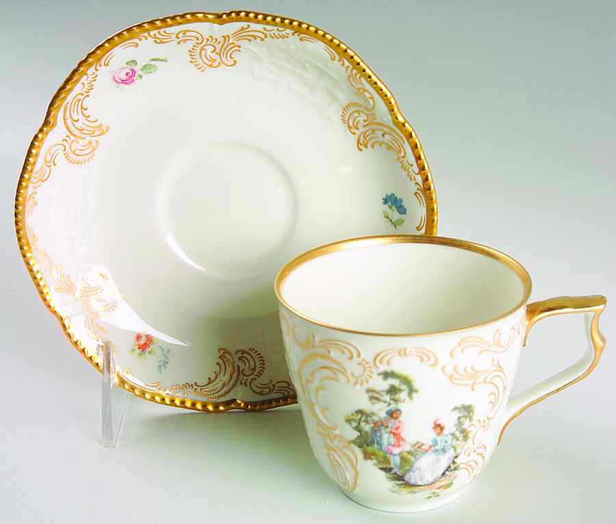 Arcadia Flat Cup & Saucer Set by Rosenthal - Continental-1