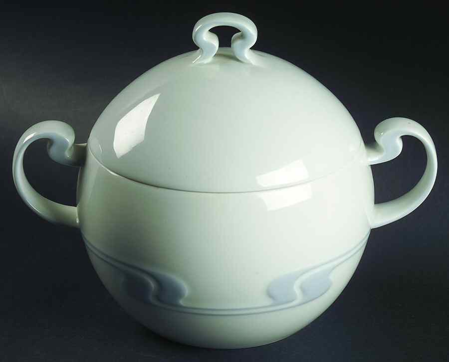 Asymmetria Blue Round Covered Vegetable by Rosenthal - Continental-1