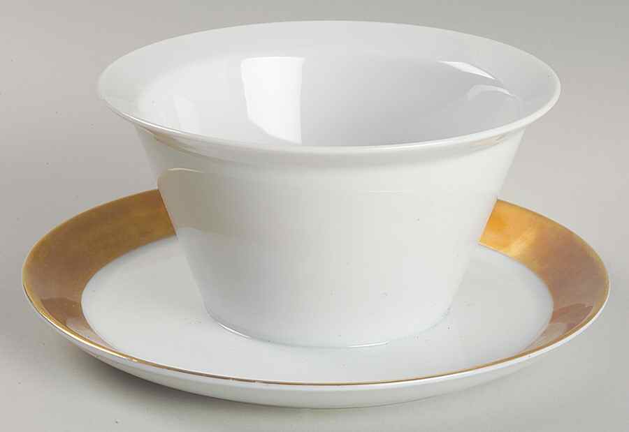 Ascot Gravy Boat with Attached Underplate by Rosenthal - Continental-1