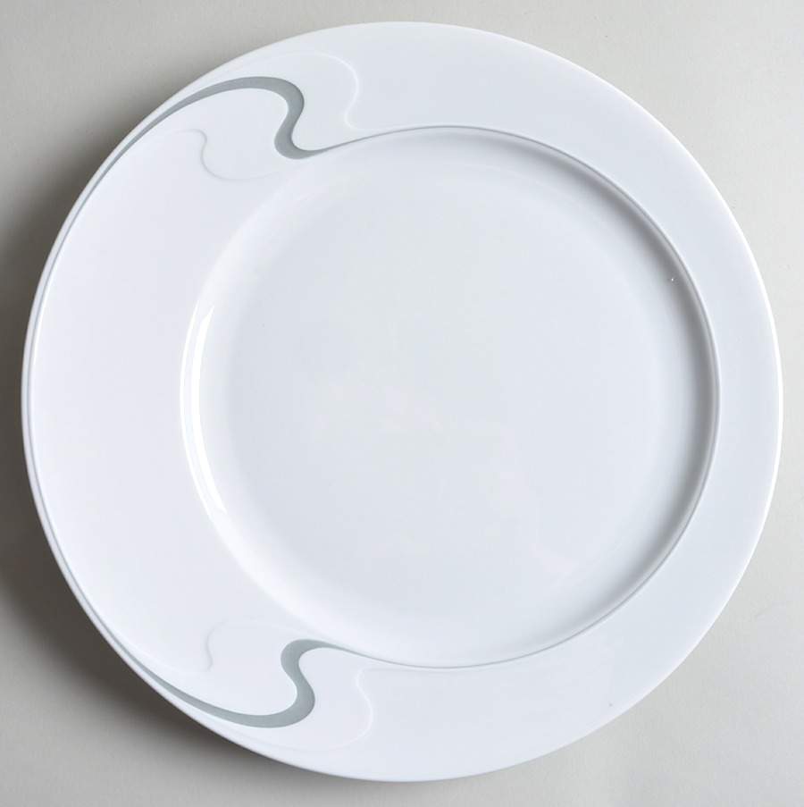 Asymmetria Grey Service Plate (Charger) by Rosenthal - Continental-1