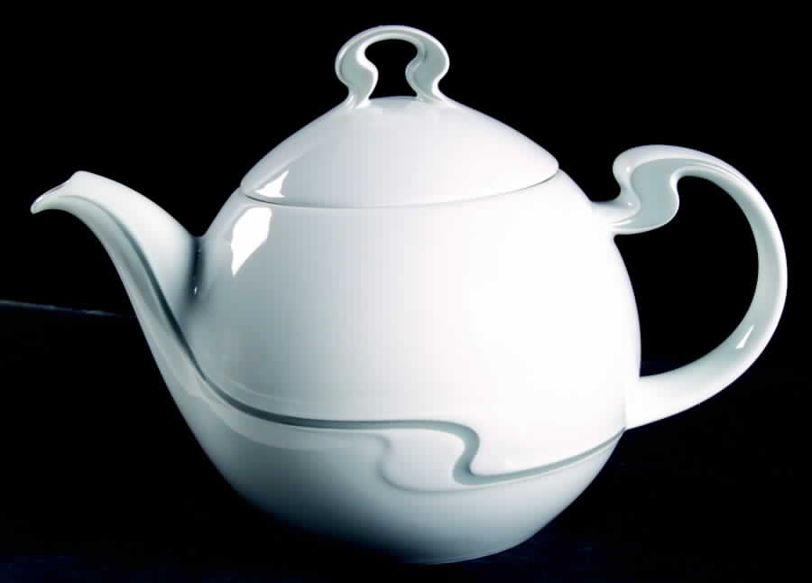 Asymmetria Grey Teapot & Lid by Rosenthal - Continental-1