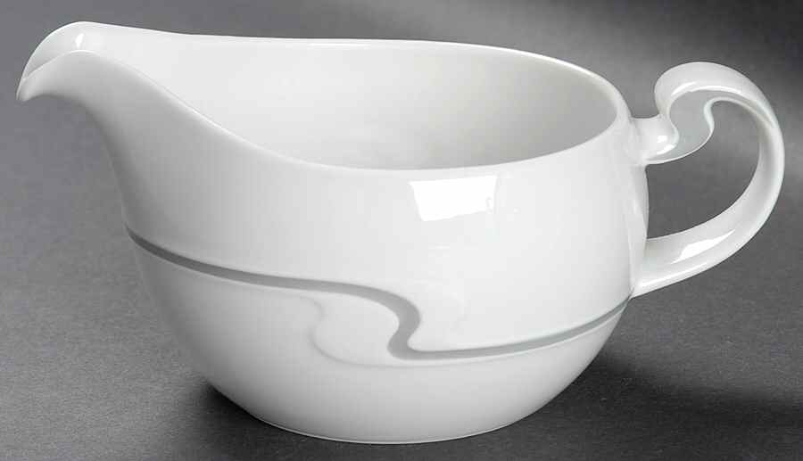 Asymmetria Grey Gravy Boat by Rosenthal - Continental-1