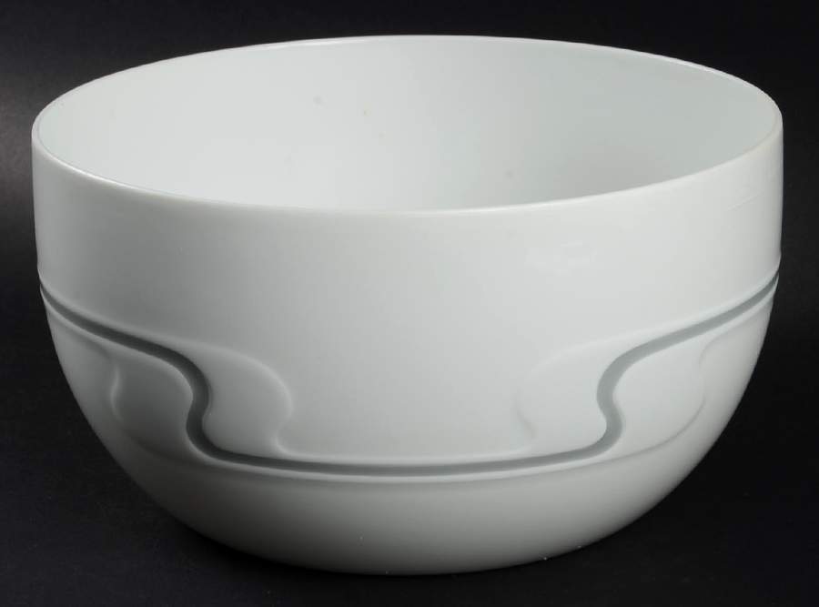 Asymmetria Grey 7" Round Vegetable Bowl by Rosenthal - Continental-1