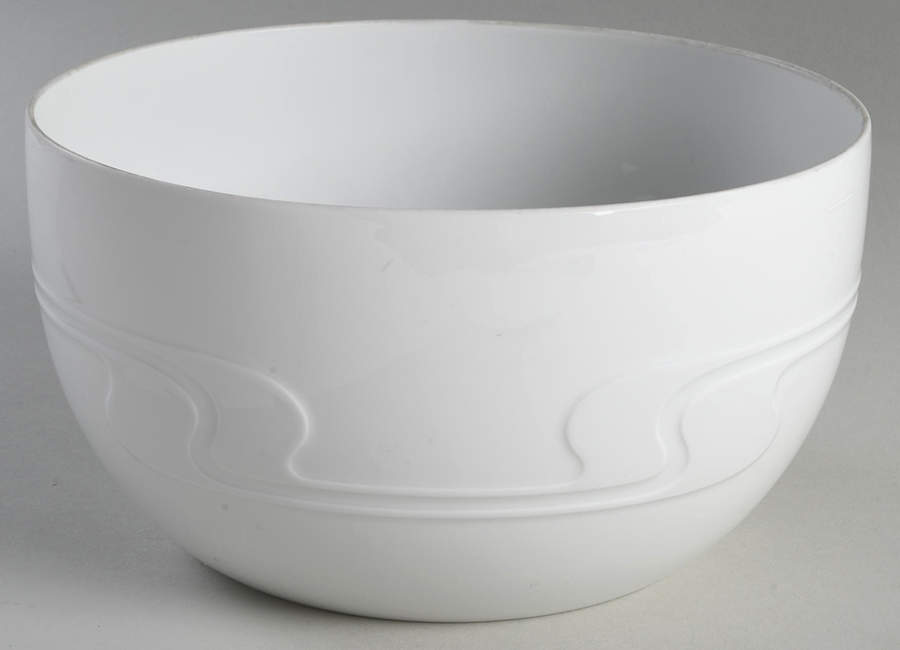 Asymmetria White 8" Salad Serving Bowl by Rosenthal - Continental-1