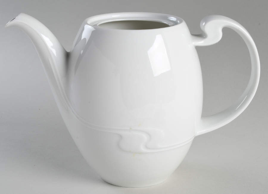 Asymmetria White Coffee Pot No Lid by Rosenthal - Continental-1
