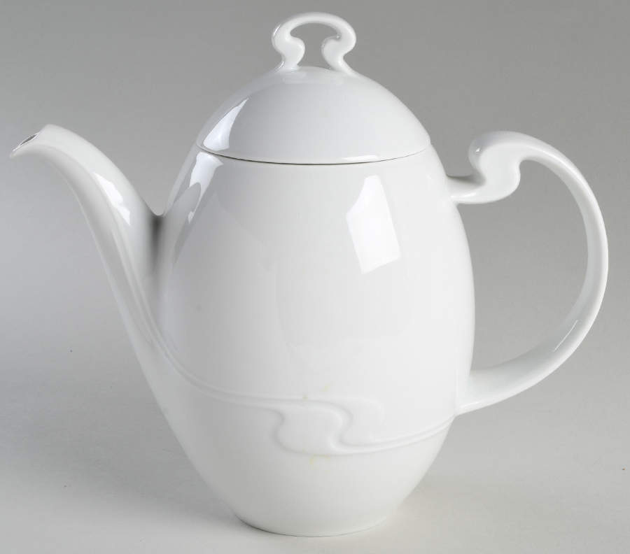 Asymmetria White Coffee Pot & Lid by Rosenthal - Continental-1