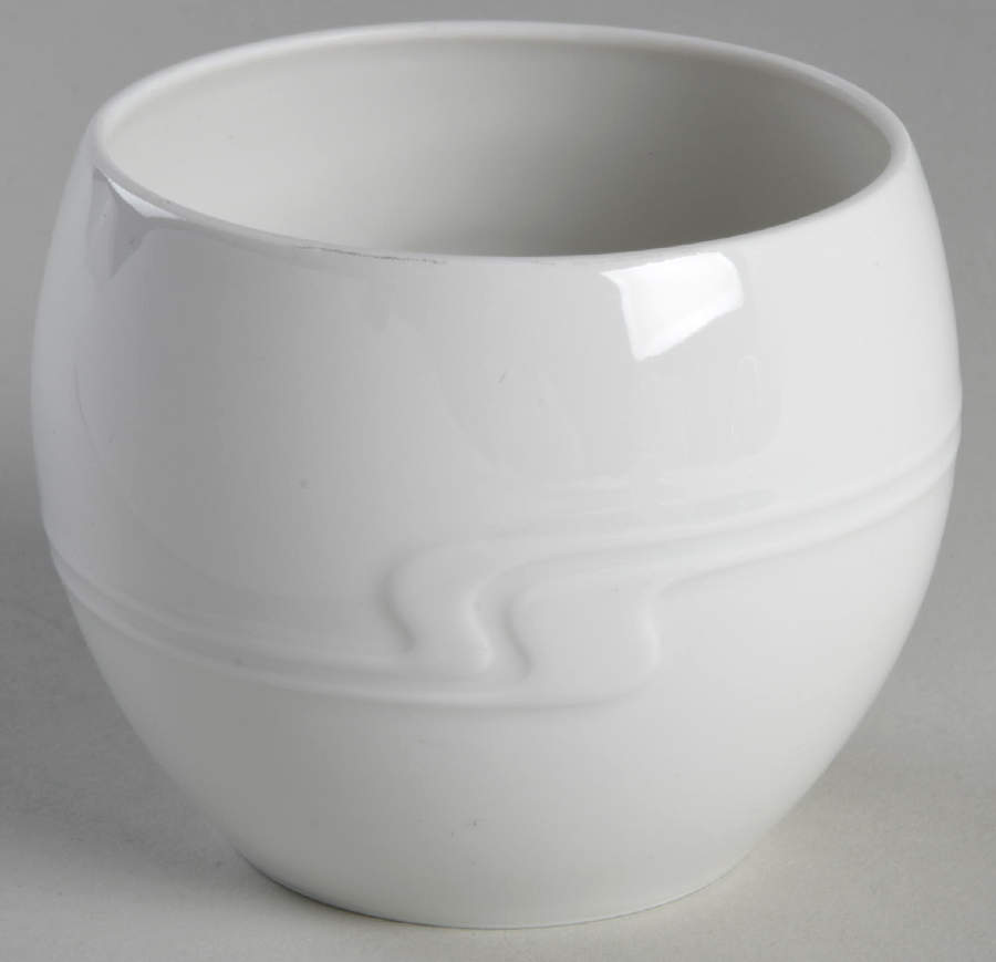 Asymmetria White Sugar Bowl No Lid by Rosenthal - Continental-1