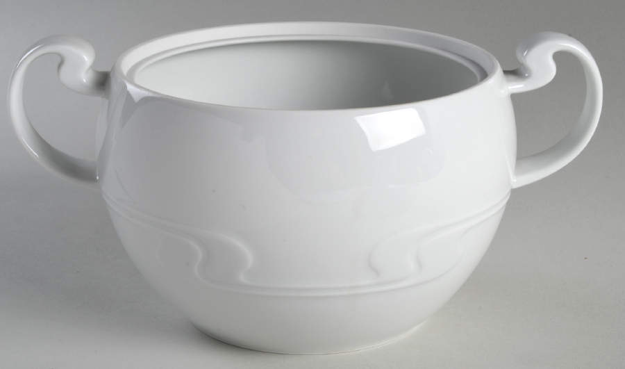 Asymmetria White Round Vegetable No Lid by Rosenthal - Continental-1