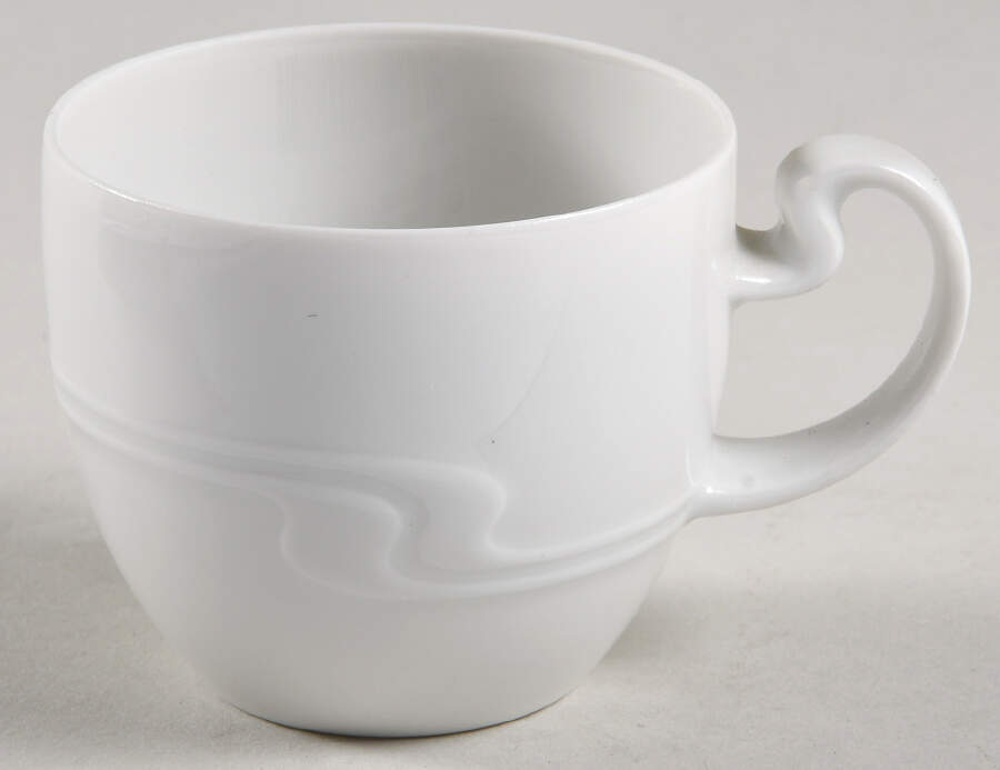 Asymmetria White Flat Demitasse Cup by Rosenthal - Continental-1
