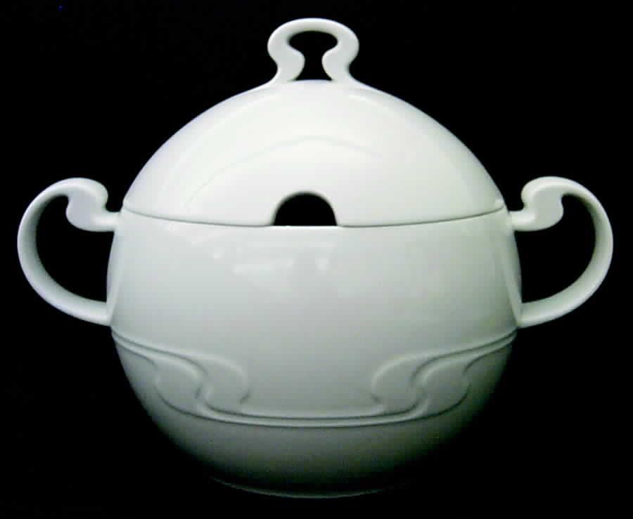 Asymmetria White Tureen &  Lid by Rosenthal - Continental-1