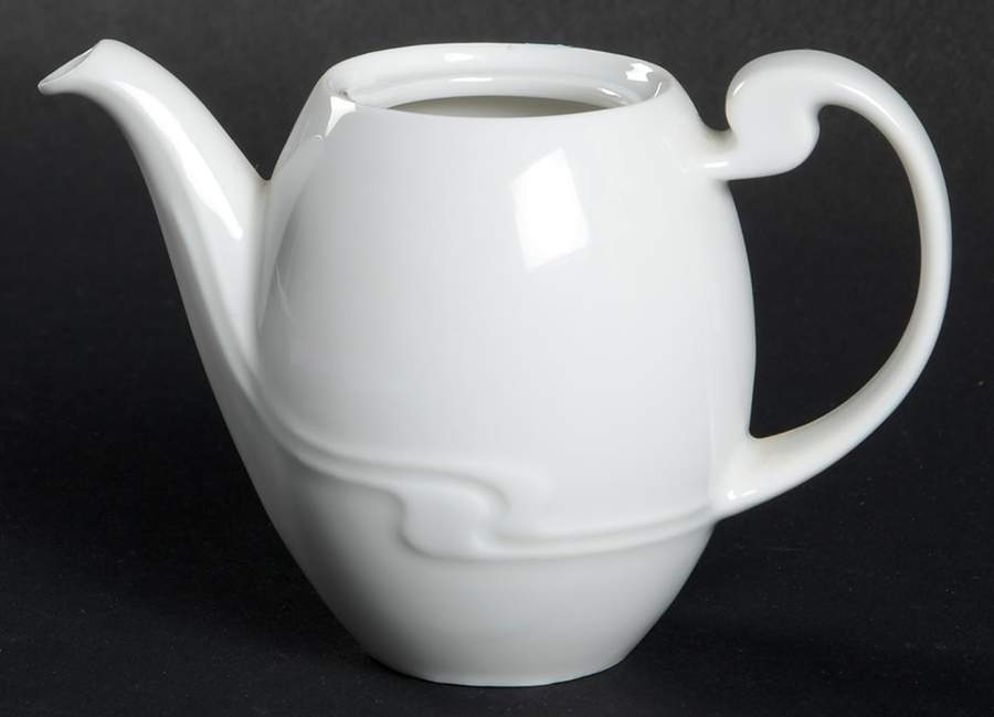 Asymmetria White Toy Coffee Pot No Lid by Rosenthal - Continental-1
