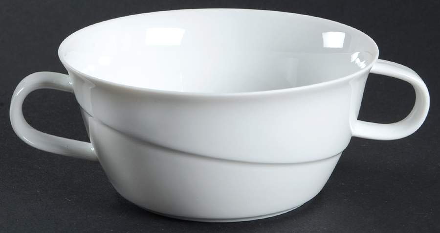 Avenue White Flat Cream Soup Bowl by Rosenthal - Continental-1
