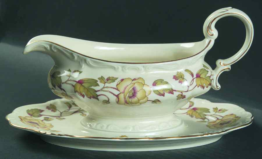Bacchanale Gravy Boat with Attached Underplate by Rosenthal - Continental-1