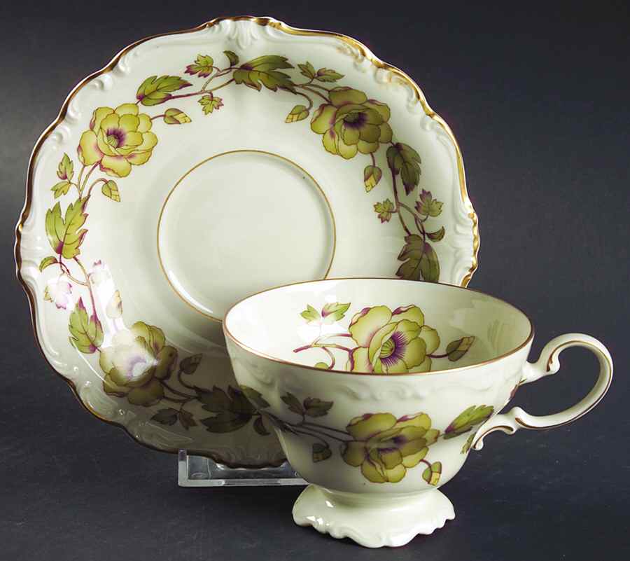 Bacchanale Footed Cup & Saucer Set by Rosenthal - Continental-1