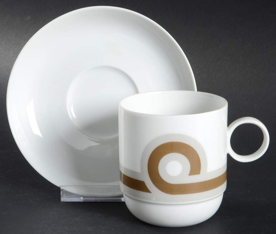 Baltic Flat Cup & Saucer Set by Rosenthal - Continental-1